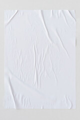 White crinkled paper texture background