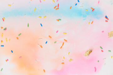 Sprinkles pastel watercolor wallpaper background