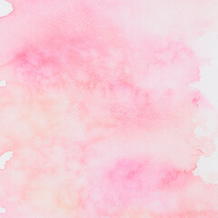 Fototapeta na wymiar Abstract pink watercolor textured background