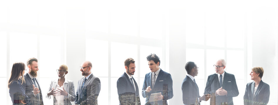 Business people networking