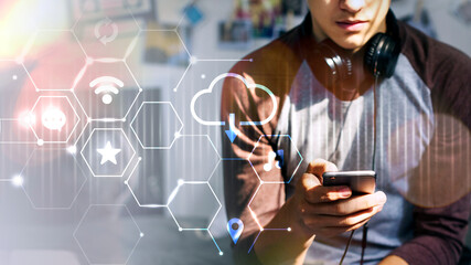 Teen social media user