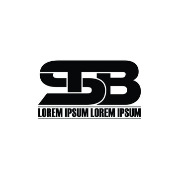 STB letter monogram logo design vector