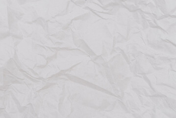 White crumpled paper texture. Abstract paper pattern for background.