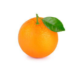Whole Orange fruits isolated on a white background.