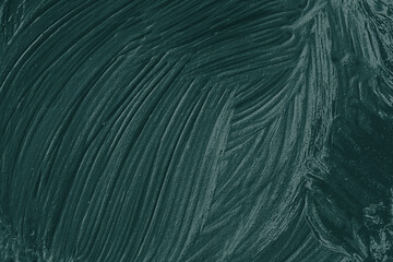 Obraz premium Dark green oil paint brushstroke textured background