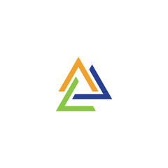 Triangle Logo Template vector icon illustration design