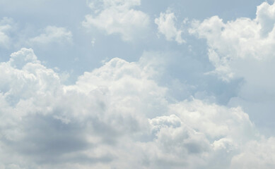 Beautiful clouds and blue sky. Soft sky with soft clouds background.