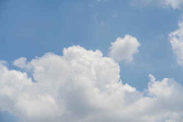 Naklejka na ściany i meble Beautiful clouds and blue sky. Soft sky with soft clouds background.