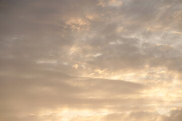 Clouds before sunset.