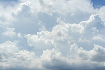 Beautiful clouds and blue sky. Soft sky with soft clouds background.