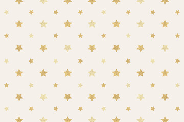 Seamless glittery gold stars background design resource