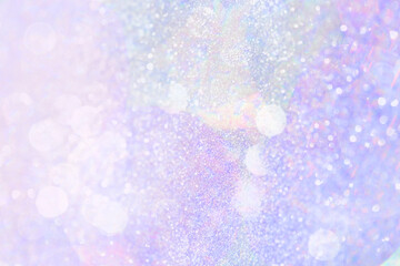 Purple bokeh background glitter hologram