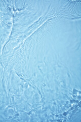 water splash in blue