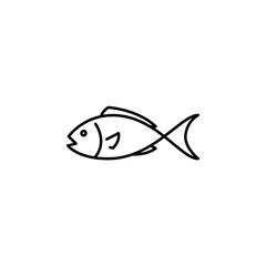 Abstract fish icon vector illustration