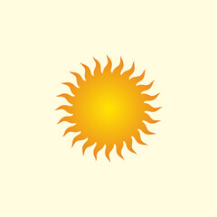 Sun icon. summer symbol vector illustration