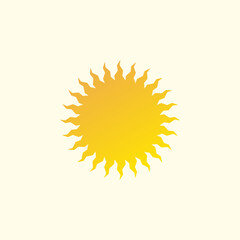 Sun icon. summer symbol vector illustration