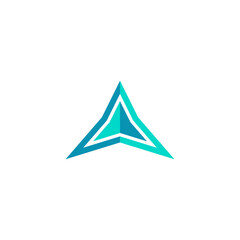 Fototapeta premium Triangle Logo Template vector icon illustration design
