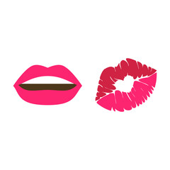 mouth and lip of women, kiss sign of a lovers