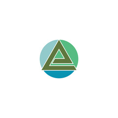 Triangle Logo Template vector icon illustration design