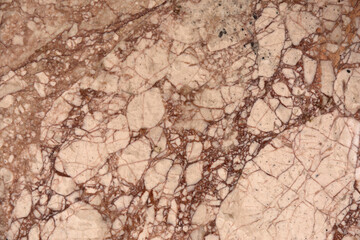 Marble brown stone texture. Light wall background.