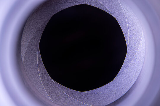 Wide open aperture on a manual camera lens