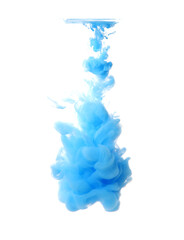 blue ink in water