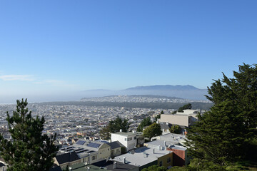 サンフランシスコ・サンセット地区の街並み：グランド・ビュー・パークより