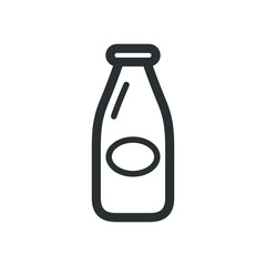 Milk bottle icon