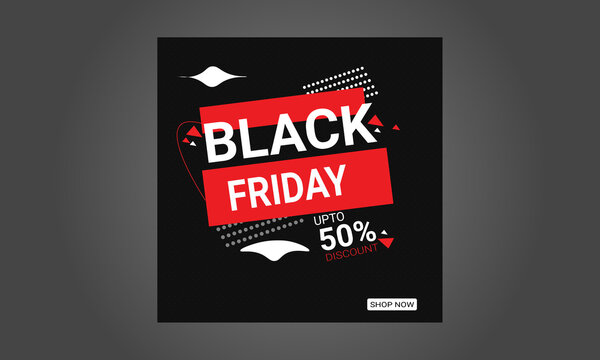Black Friday Discount Store for Sale Web Banners.Premium Vector