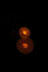 Fototapeta premium Feuerwerk, Nacht, Himmel, Lichtreflex