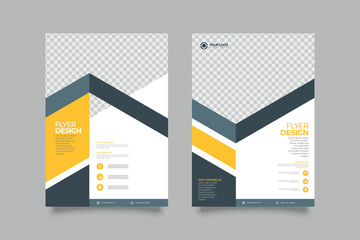 collection of modern design poster flyer brochure cover layout template with circle graphic elements and space for photo background