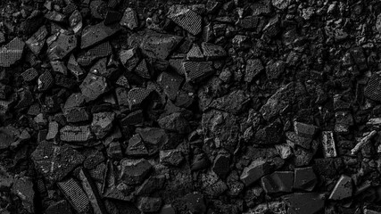 Broken black eyeshadow powder background