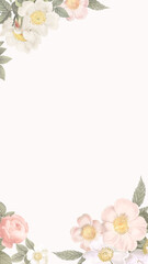 frame made of flowers