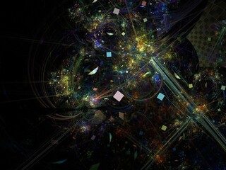 Imaginatory fractal background Image