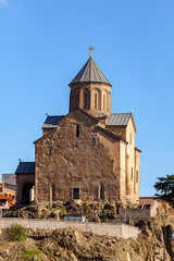Metekhi Church old orthodox church in Tbilisi