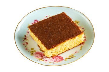 Homemade traditional Turkish dessert Revani