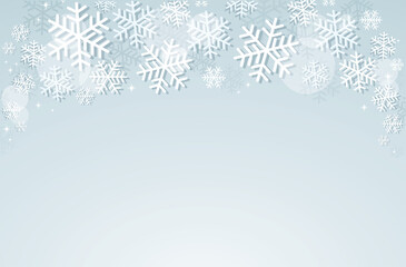 Fototapeta na wymiar snowflake winter background vector illustration