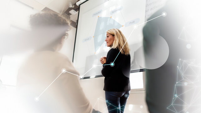 Creative business presentation