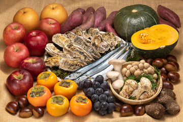 秋の味覚 秋のイメージ 季節の食材 旬の食材