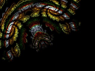 Imaginatory fractal background Image