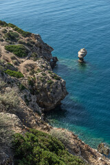 Nature sculpture in Cape Melagavi, Corinthia, Greece.