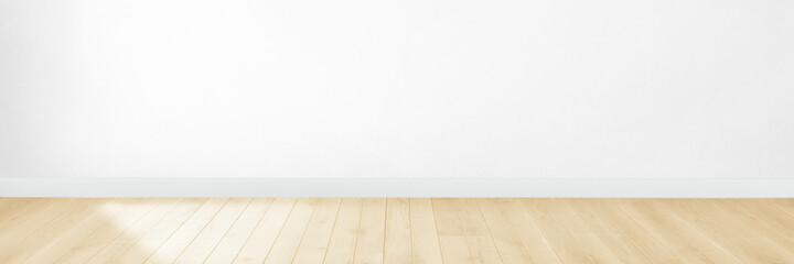 Empty room with a white wall mockup