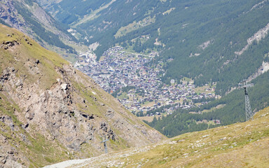 Naklejka premium Surroundings at Zermatt, Switzerland