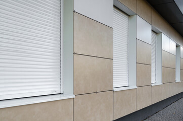 empty office without people with closed windows and a door during covid quarantine