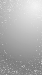 Beautiful snowfall Christmas background. Subtle fl