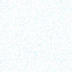 Hand Drawn blue Snowflakes Christmas Seamless Patt