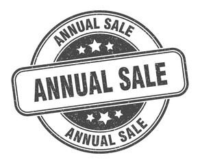annual sale stamp. annual sale label. round grunge sign