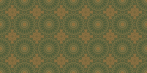 Mosaic seamless pattern with abstract ornament. Tapestry texture for textile or home decor.