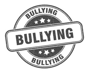 bullying stamp. bullying label. round grunge sign