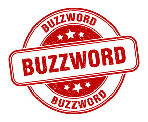 buzzword stamp. buzzword label. round grunge sign